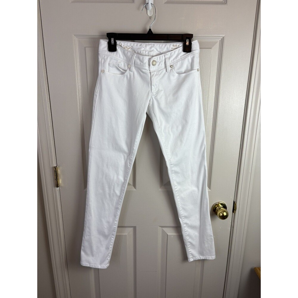 Lilly Pulitzer White Jeans Womens Size 0 Worth Skinny